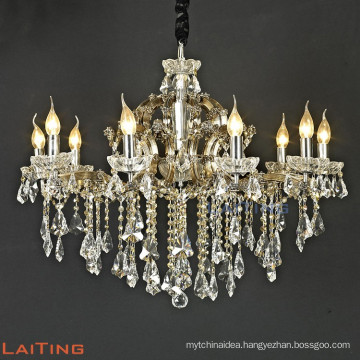 Traditional glass candle style pendant chandelier light 85155